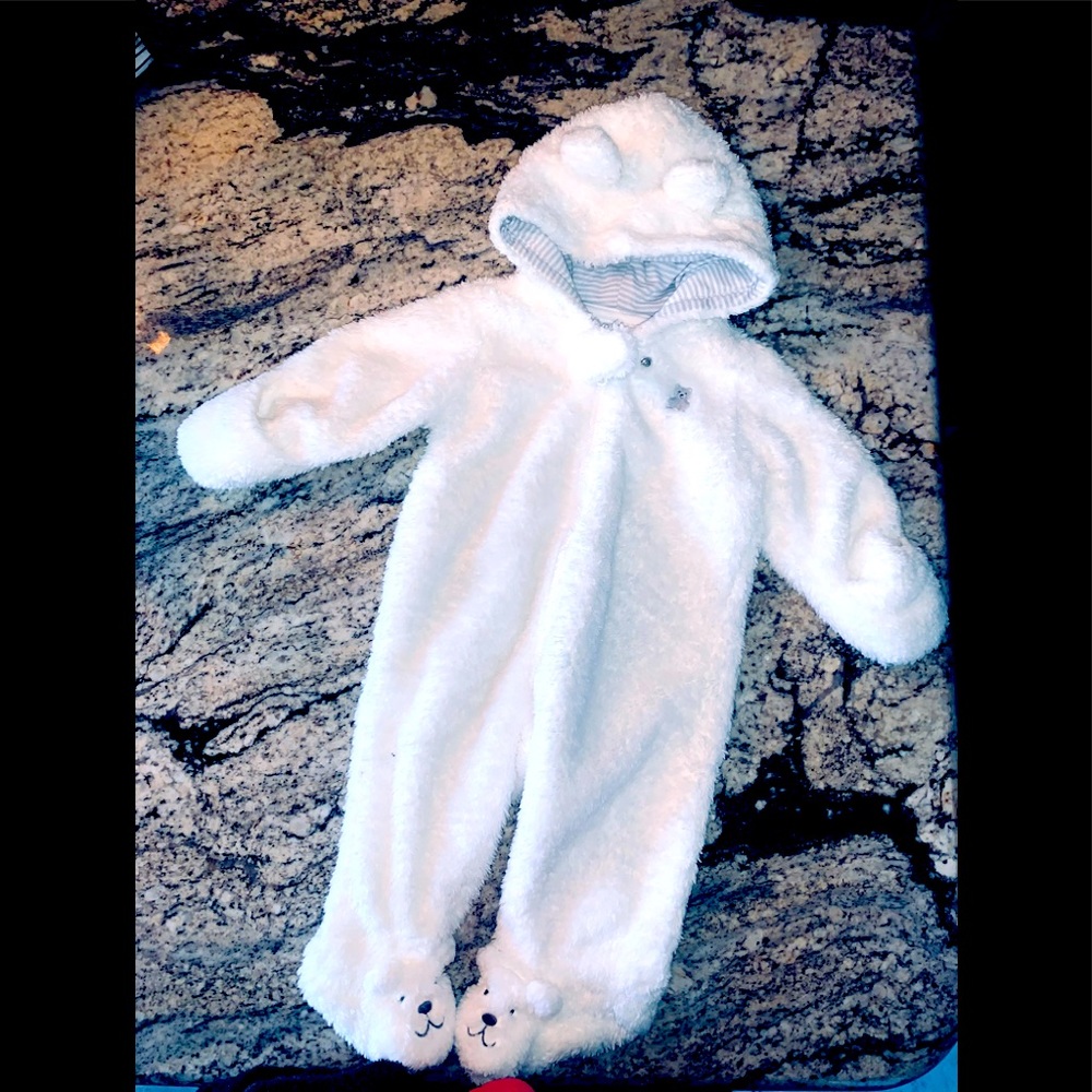 Carters Sherpa hooded pram winter suit
